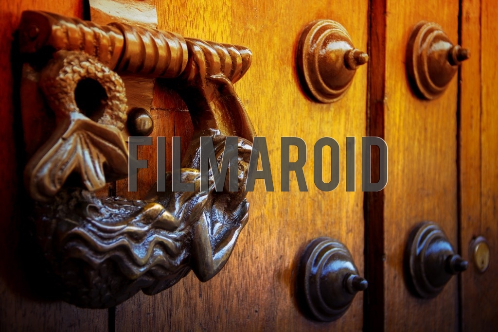 A cast iron ring pull featuring a mermaid design found at a colonial door in Cartagena Colombia