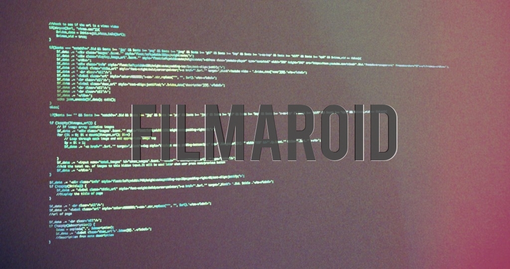 4K technological background of computer screenshot exposing software with multiple lines of code and a colorful grunge effect
