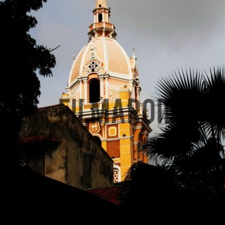 Cathedral santa catalina cartagena trees - A collection of stock photos about Travel