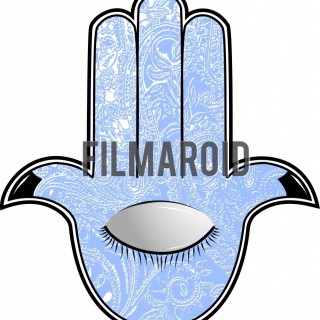 Hamsa hand closed eye vector illustration - A collection of stock vector illustrations
