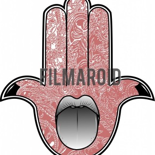 Hamsa hand mouth lips and tongue vector illustration - A collection of stock vector illustrations
