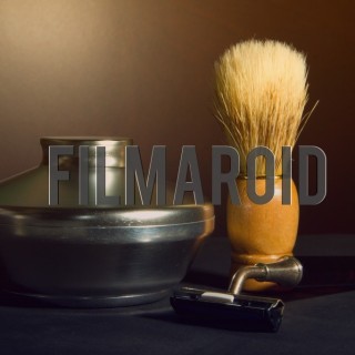 Vintage shaving kit with brush brown wooden background - A collection of stock photos with diverse backgrounds