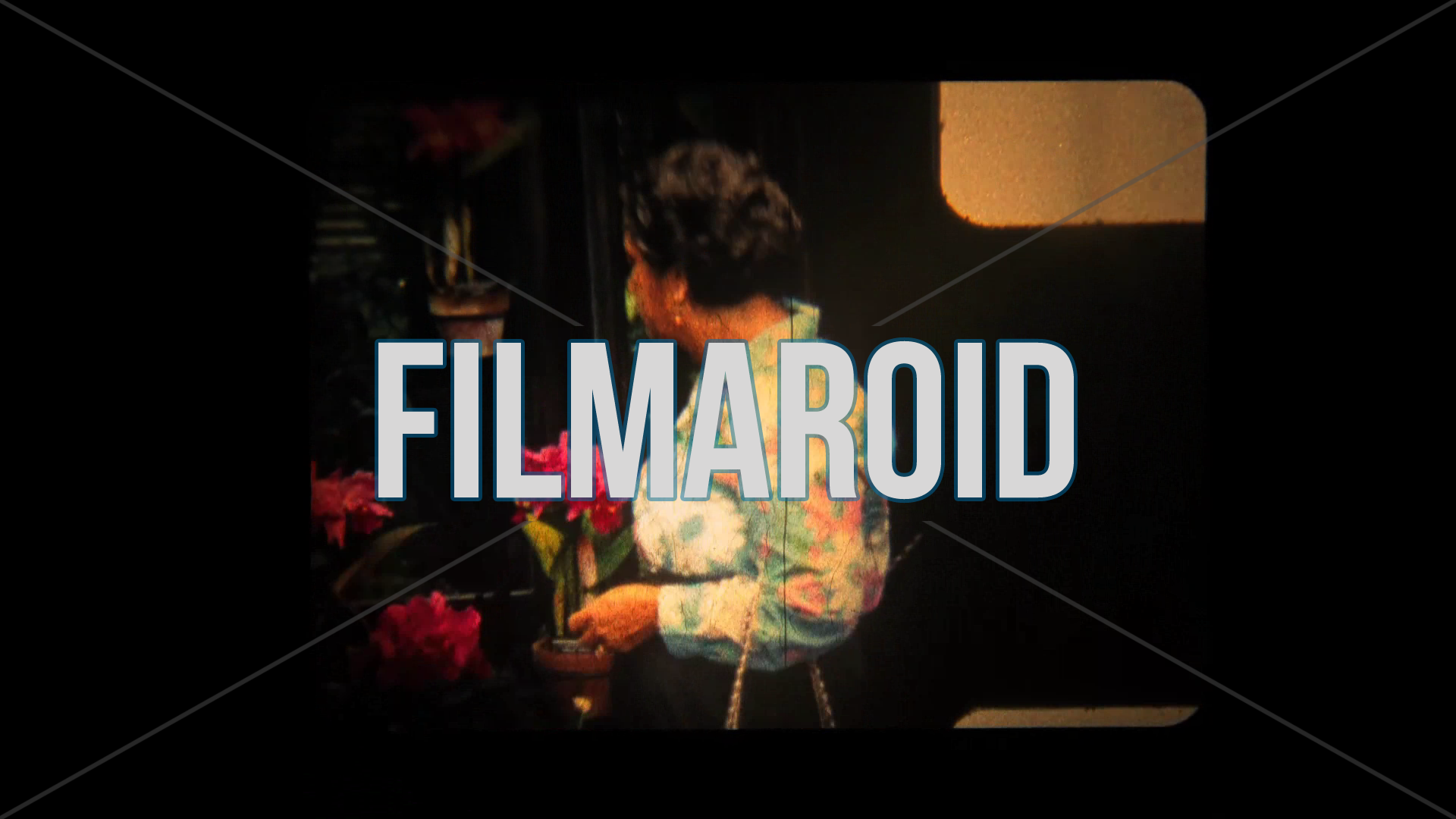 Picturesque old woman choosing flowers - Vintage 8mm footage of an older lady taking a look at beautiful flowers and choosing which ones to buy in her colorful flower pattern blouse