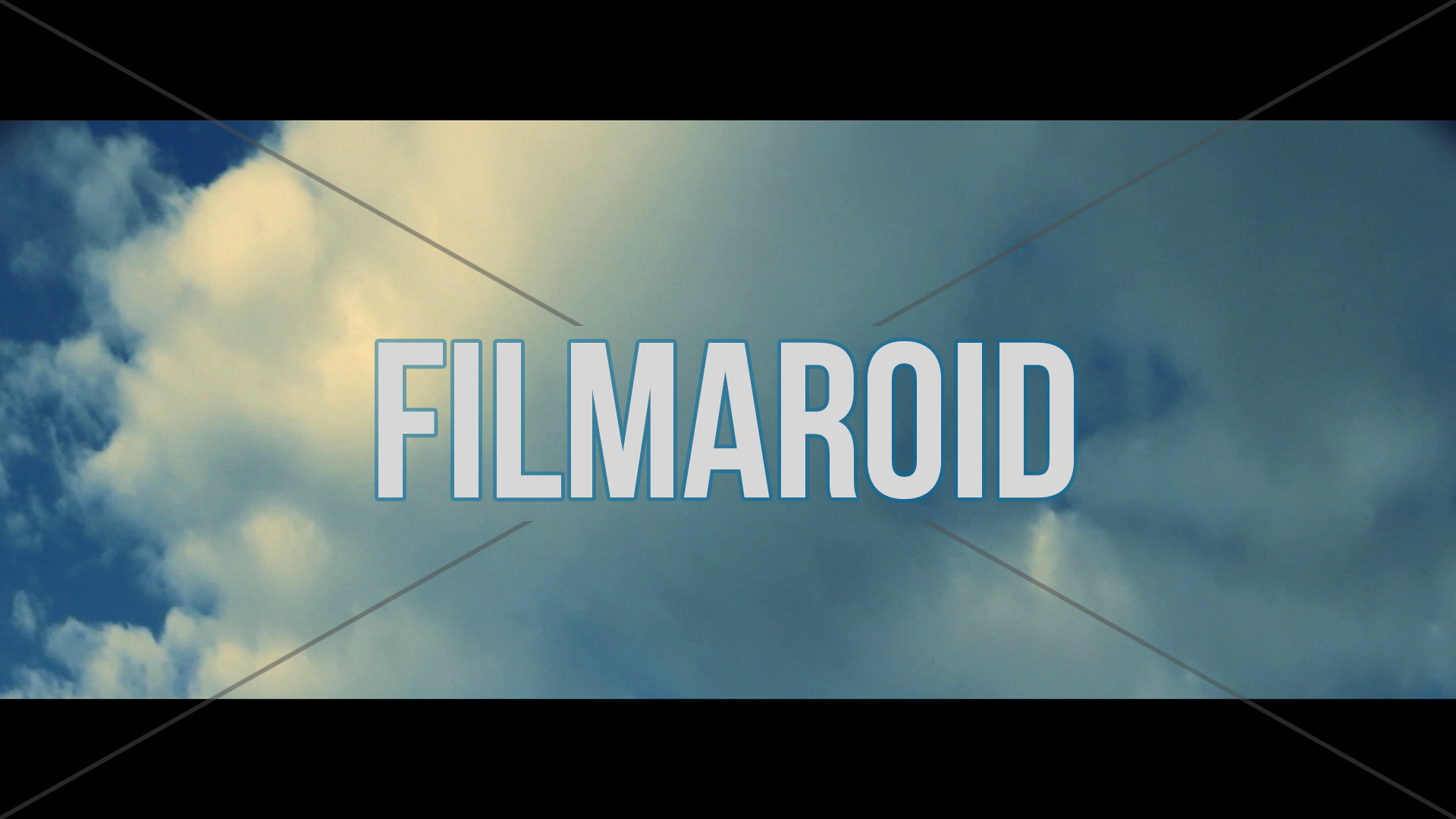 Tilting up across a dramatic blue sky - Anamorphic tilt up across a dramatic blue sky with a large and heavy white cloud