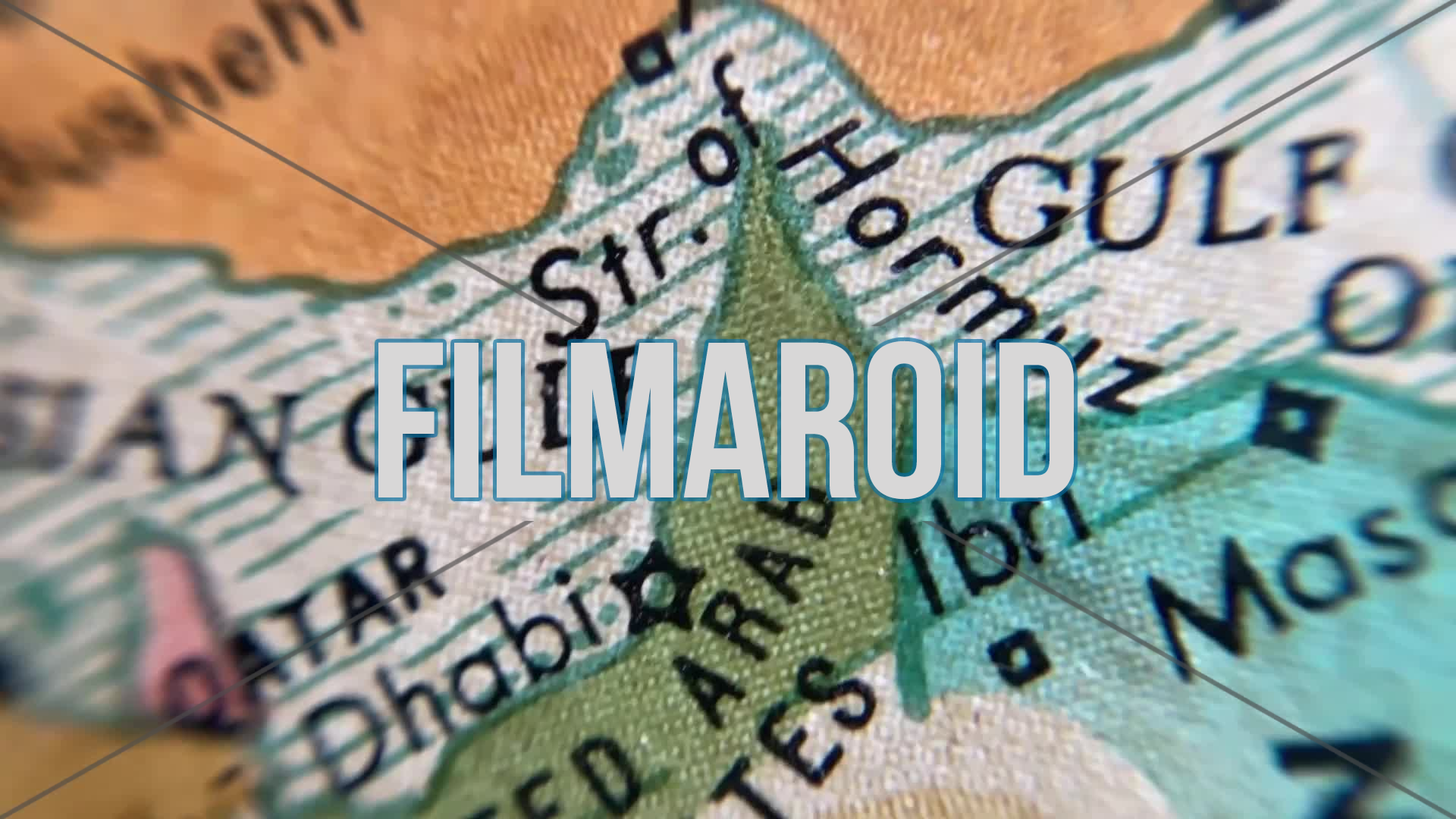 4k vintage historical map portraying the geographical region of the Strait of Hormuz between the Persian Gulf and the Gulf of Oman with surrounding territories