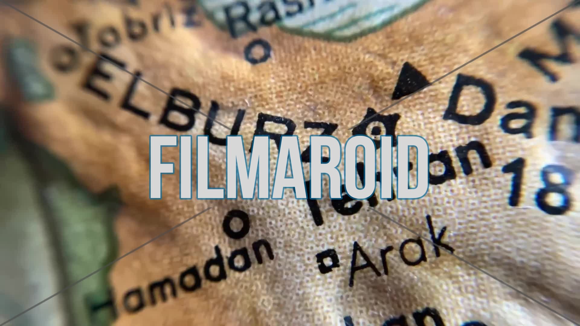 4k vintage historical map portraying the geographical territory of Iran with its main cities, surrounding countries, Strait of Hormuz, Persian Gulf and the Gulf of Oman